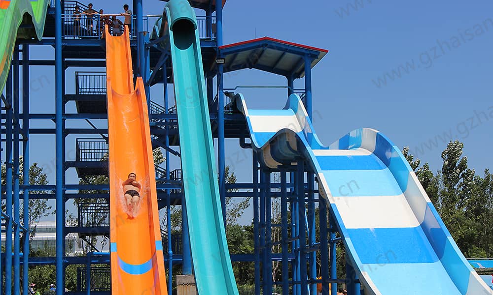 河北保定海森水上大世界高速滑道、家庭宽滑梯